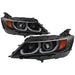 Spyder Auto 5086563 Projector Headlights; Incl. Low Beam-H9/High Beam-H9/Signal-7440NA; Black; - Truck Part Superstore