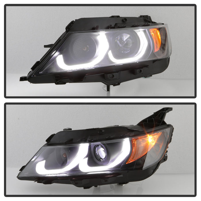 Spyder Auto 5086563 Projector Headlights; Incl. Low Beam-H9/High Beam-H9/Signal-7440NA; Black; - Truck Part Superstore
