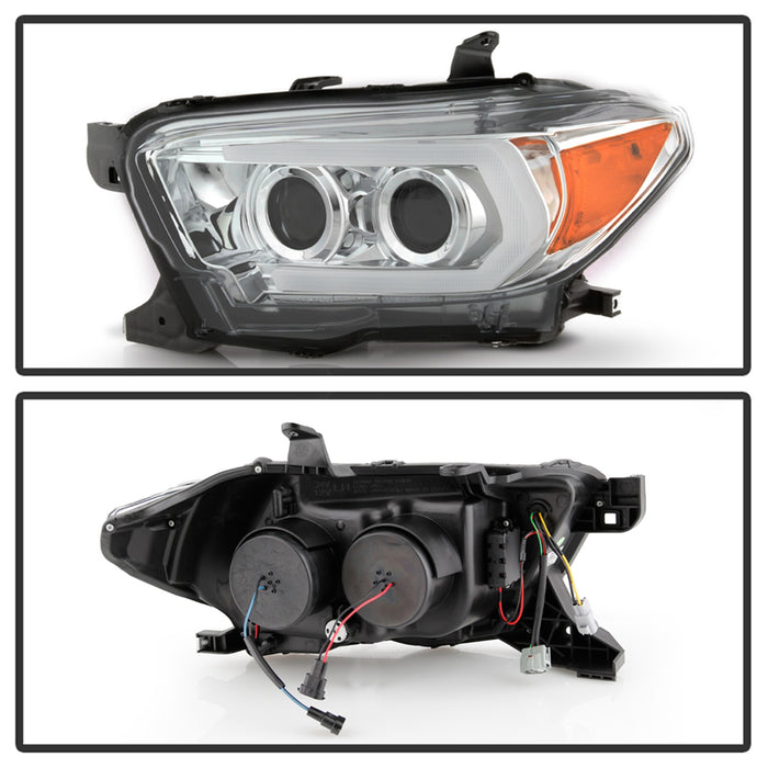 Spyder Auto 5086570 Projector Headlights; Chrome; w/Sequential LED Turn Signal; - Truck Part Superstore