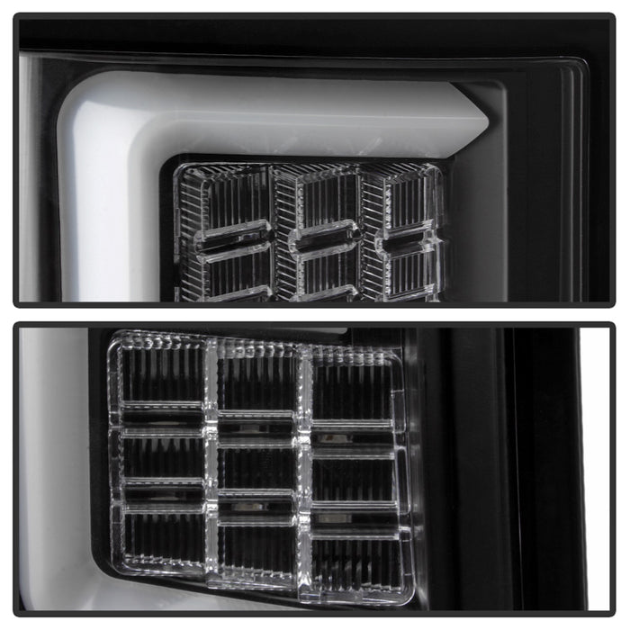 Spyder Auto 5086655 Light Bar LED Tail Lights; Incl. Signal-LED/Brake-LED; Black; - Truck Part Superstore