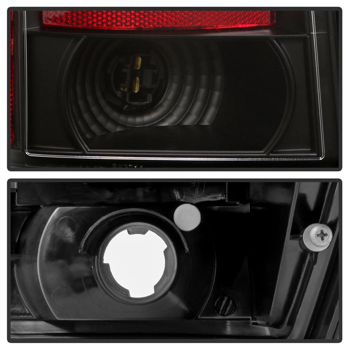 Spyder Auto 5086655 Light Bar LED Tail Lights; Incl. Signal-LED/Brake-LED; Black; - Truck Part Superstore