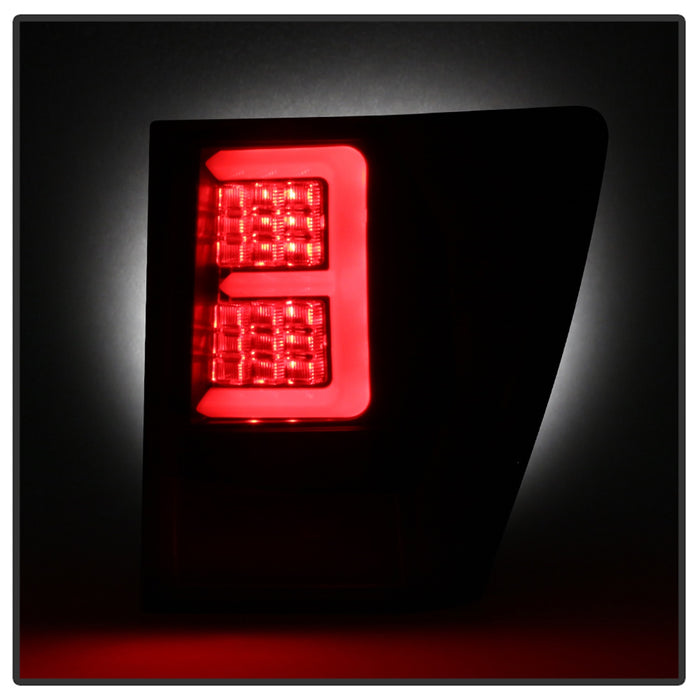 Spyder Auto 5086655 Light Bar LED Tail Lights; Incl. Signal-LED/Brake-LED; Black; - Truck Part Superstore