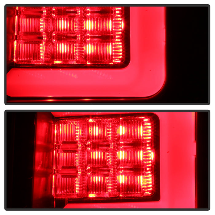 Spyder Auto 5086655 Light Bar LED Tail Lights; Incl. Signal-LED/Brake-LED; Black; - Truck Part Superstore
