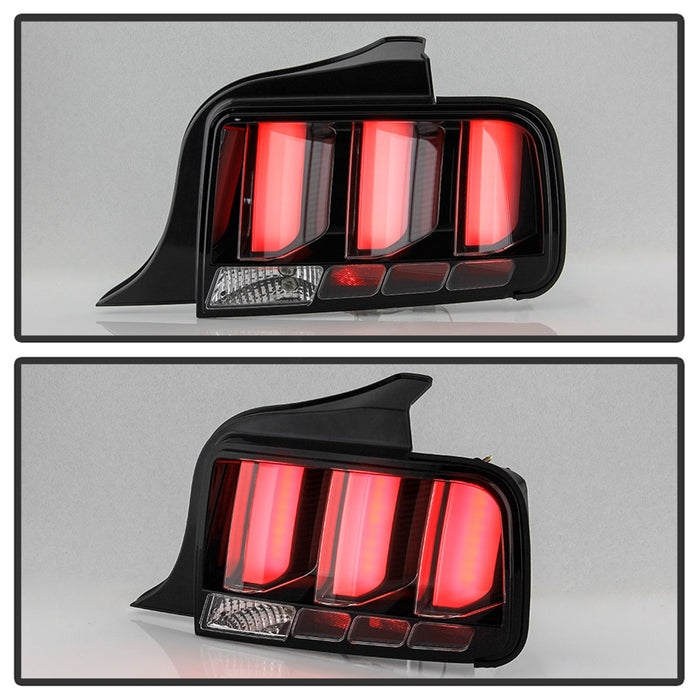 Spyder Auto 5086693 LED Tail Lights; Black; White Light Bar; - Truck Part Superstore