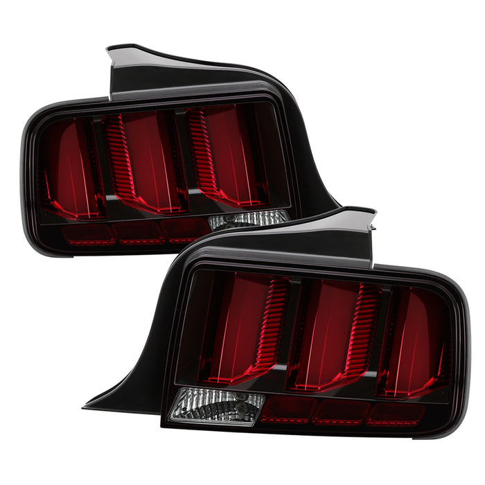 Spyder Auto 5086716 LED Tail Lights; Black; Red Light Bar; - Truck Part Superstore