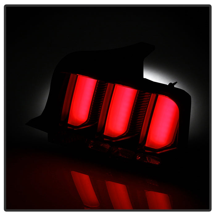 Spyder Auto 5086716 LED Tail Lights; Black; Red Light Bar; - Truck Part Superstore