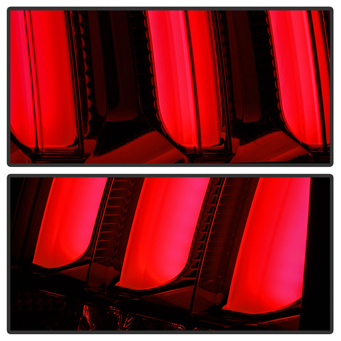 Spyder Auto 5086716 LED Tail Lights; Black; Red Light Bar; - Truck Part Superstore