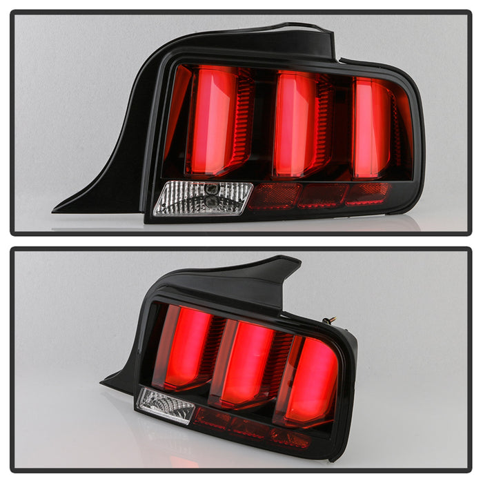 Spyder Auto 5086716 LED Tail Lights; Black; Red Light Bar; - Truck Part Superstore