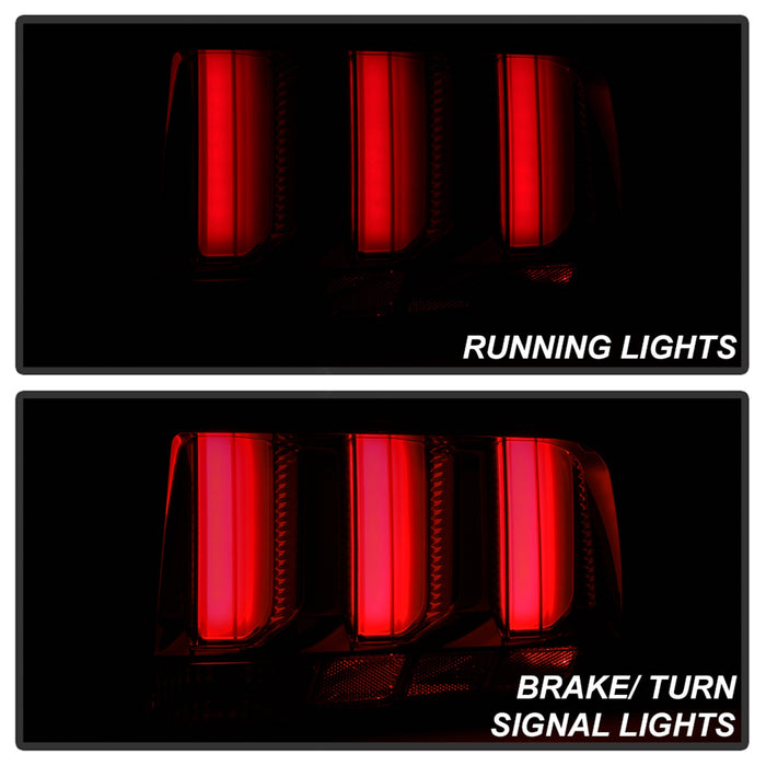 Spyder Auto 5086723 LED Tail Lights; Smoke; Red Light Bar; - Truck Part Superstore