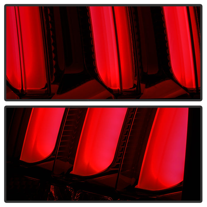 Spyder Auto 5086723 LED Tail Lights; Smoke; Red Light Bar; - Truck Part Superstore