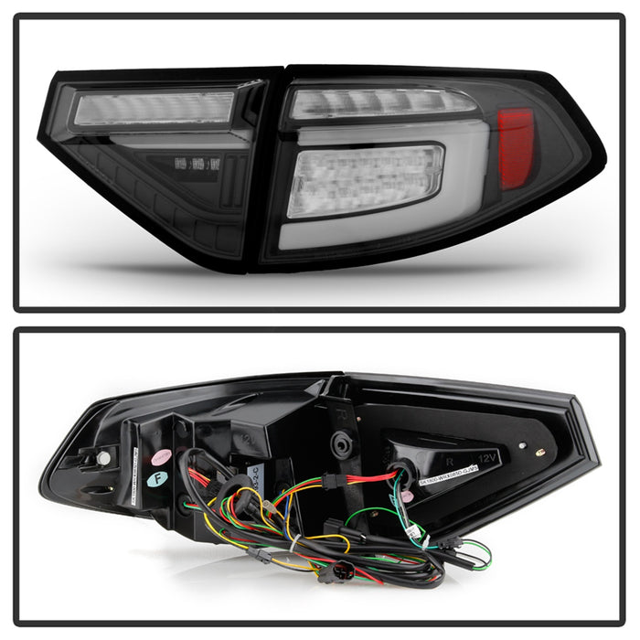 Spyder Auto 5086730 LED Tail Lights; Black; w/Sequential Signal; - Truck Part Superstore