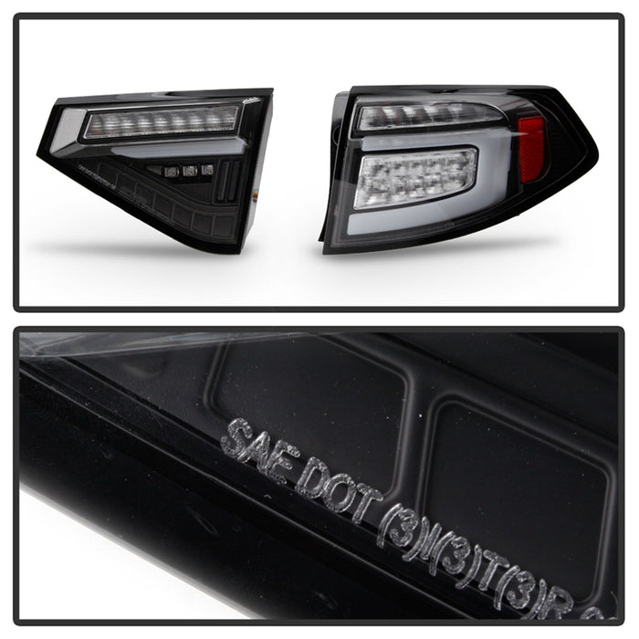 Spyder Auto 5086730 LED Tail Lights; Black; w/Sequential Signal; - Truck Part Superstore