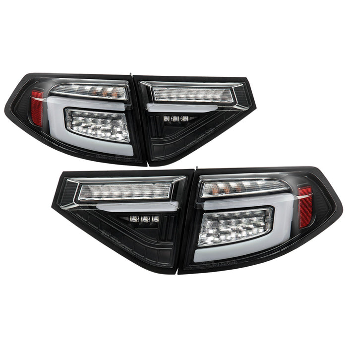 Spyder Auto 5086730 LED Tail Lights; Black; w/Sequential Signal; - Truck Part Superstore