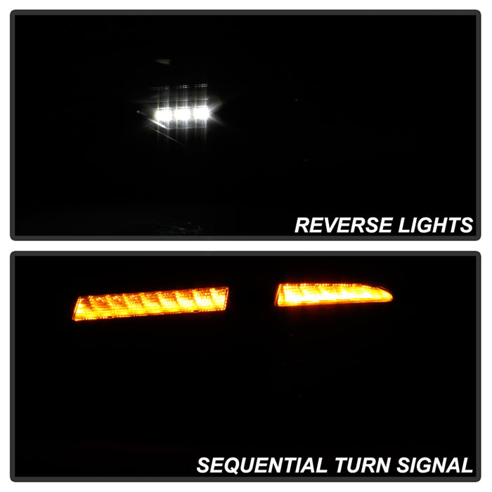 Spyder Auto 5086747 LED Tail Lights; Black Smoke; w/Sequential Signal; - Truck Part Superstore