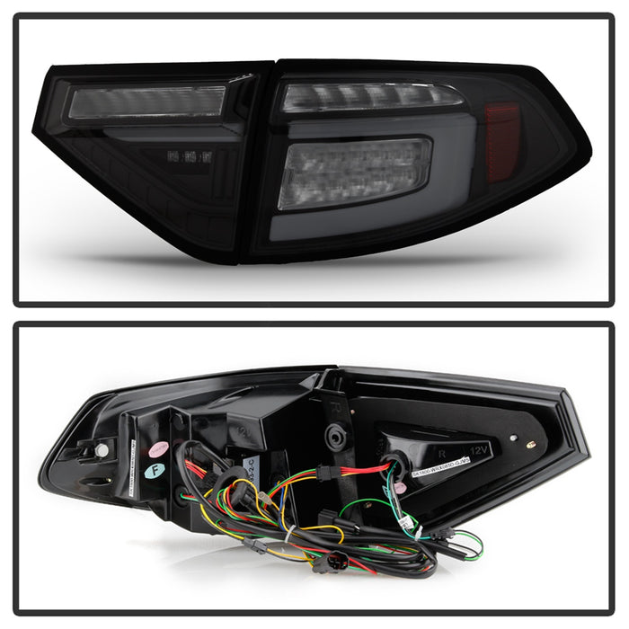 Spyder Auto 5086747 LED Tail Lights; Black Smoke; w/Sequential Signal; - Truck Part Superstore