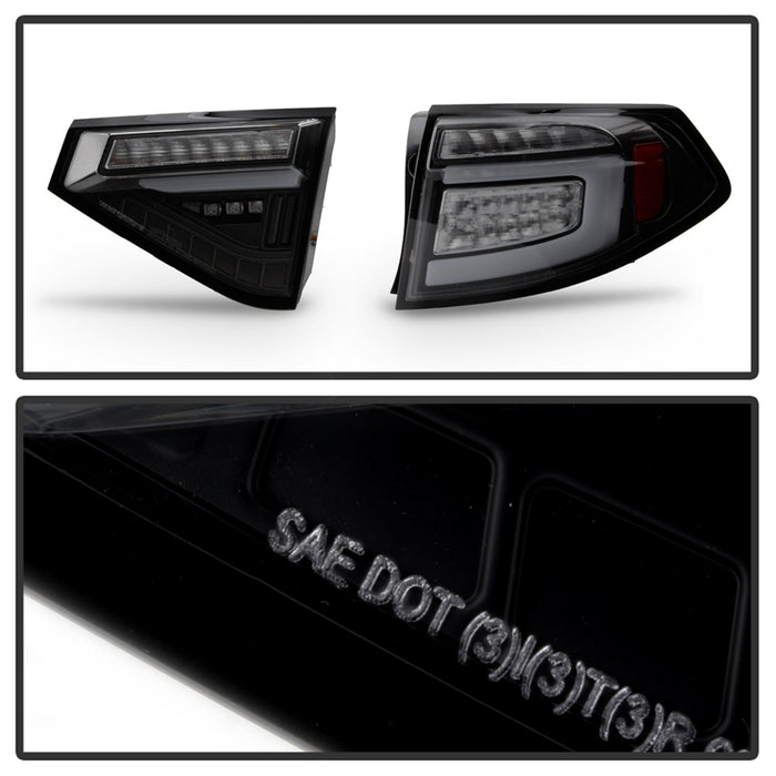 Spyder Auto 5086747 LED Tail Lights; Black Smoke; w/Sequential Signal; - Truck Part Superstore