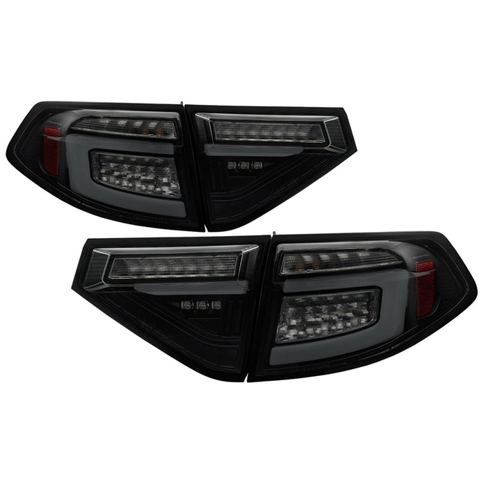 Spyder Auto 5086747 LED Tail Lights; Black Smoke; w/Sequential Signal; - Truck Part Superstore
