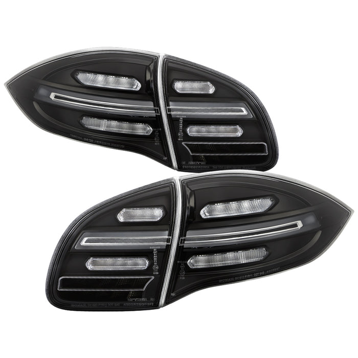 Spyder Auto 5086853 LED Tail Lights; Black; w/Sequential Signal; - Truck Part Superstore