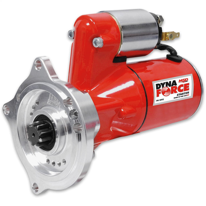 MSD 5093 APS Starter; OEM Tooth Count; Factory OEM Bolt Pattern; Red; - Truck Part Superstore