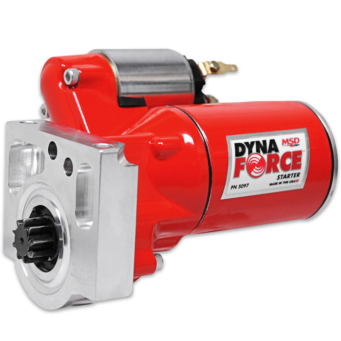 MSD 5097 APS Starter; OEM Tooth Count; Factory OEM Bolt Pattern; Red; - Truck Part Superstore