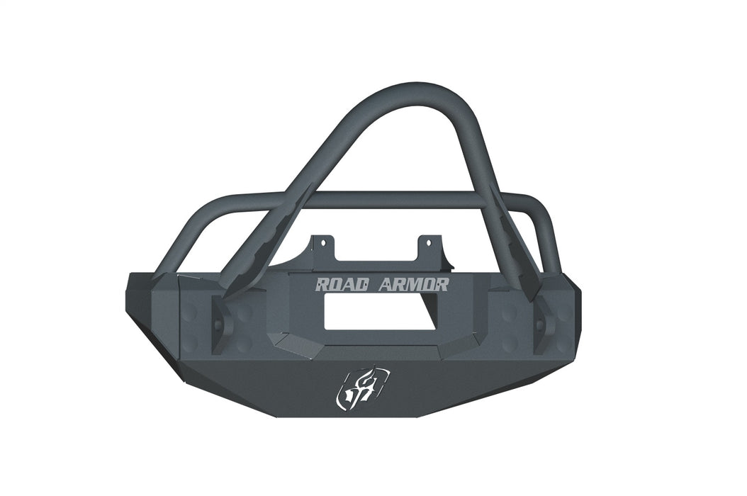 Road Armor 509R4B Stealth Stubby Winch Front Bumper; Stinger Guard; Satin Black; - Truck Part Superstore