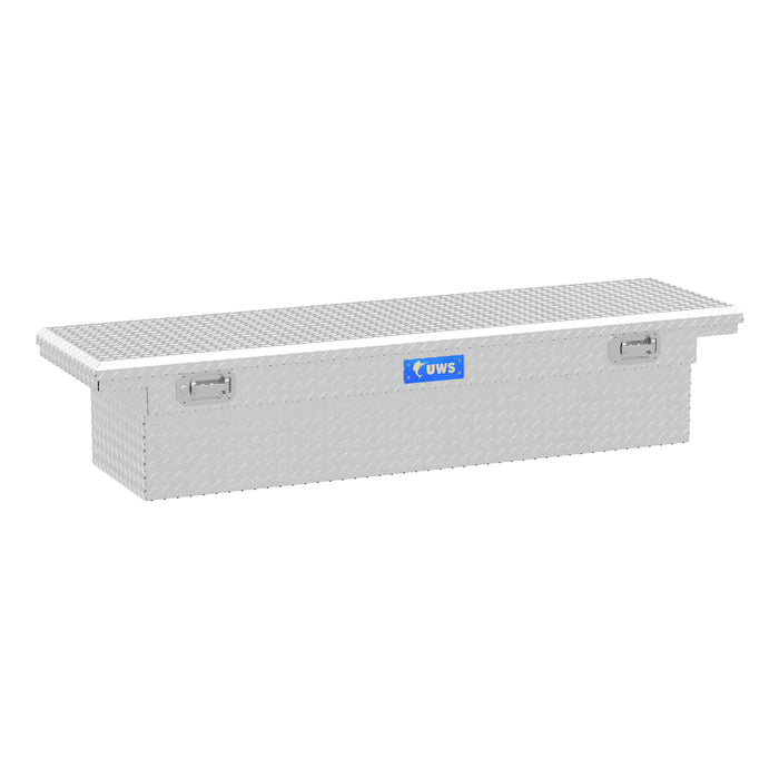 UWS TBS-72-LP-PH Aluminum 72in. Truck Tool Box with Low Profile; Pull Handles (LTL Shipping Only) - Truck Part Superstore