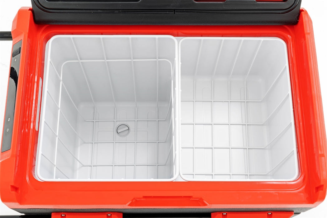 Rough Country 99042 50L Portable Refrigerator/Freezer w/Solar Panel Rechargeable 12 Volt/AC 110 Rough Country - Truck Part Superstore
