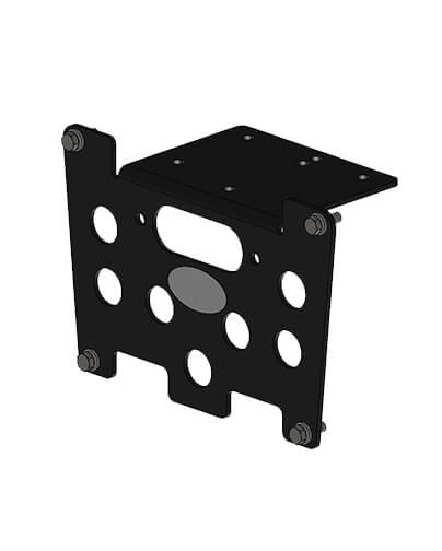 Mile Marker 51-1010 Arctic Cat ATV Winch Mount Black Powdercoated Steel 02-08 Arctic Cat Mile Marker - Truck Part Superstore