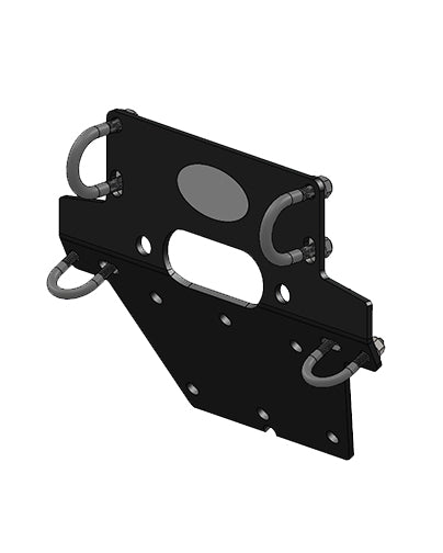 Mile Marker 51-1225 Honda TRX Rancher Winch Mount Black Powdercoated Steel 07-14 Honda TRX Rancher Mile Marker - Truck Part Superstore