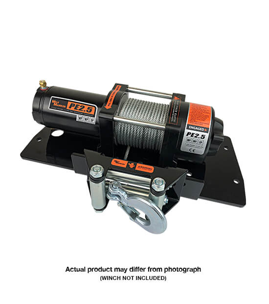Mile Marker 51-1821 Kawasaki Winch Mount Black Powdercoated Steel 12-20 4000 Mule Mile Marker - Truck Part Superstore