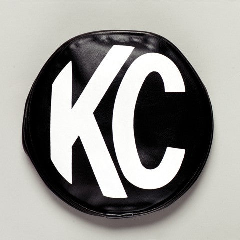 KC Hilites 5100 Cover; 6in. Rnd Black w/Wht KC Soft (pr) - Truck Part Superstore