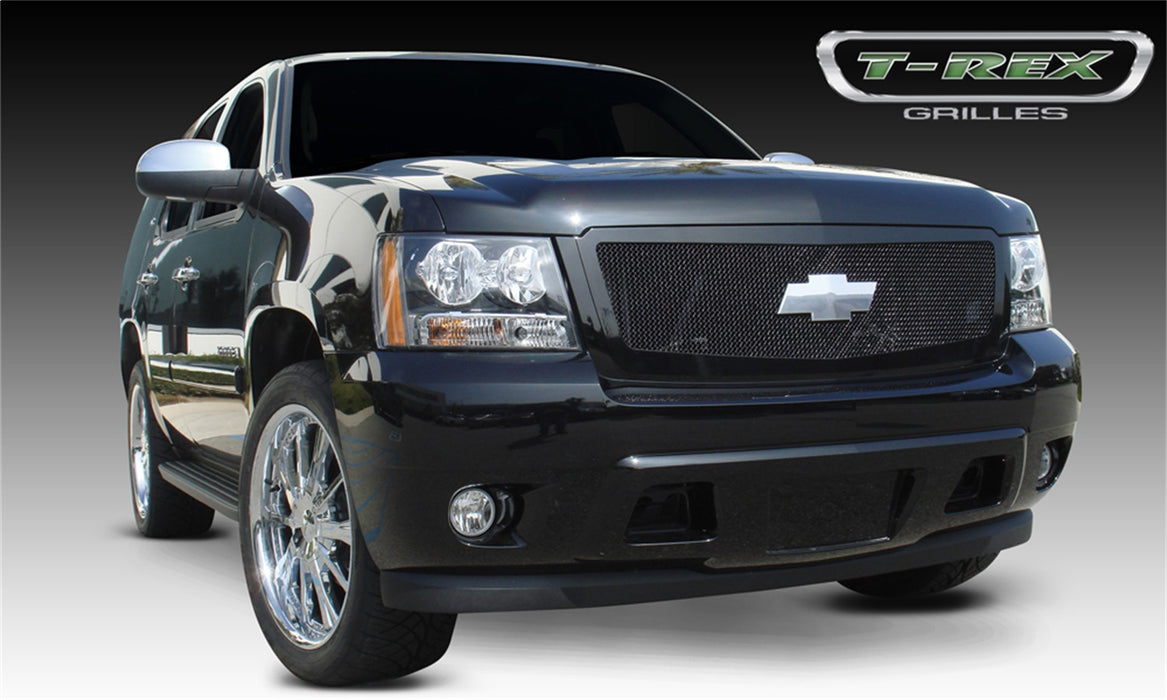 T-Rex Grilles 51052 Upper Class Series Mesh Grille; Small Mesh; Mild Steel; Black; 1 Pc; Insert; - Truck Part Superstore