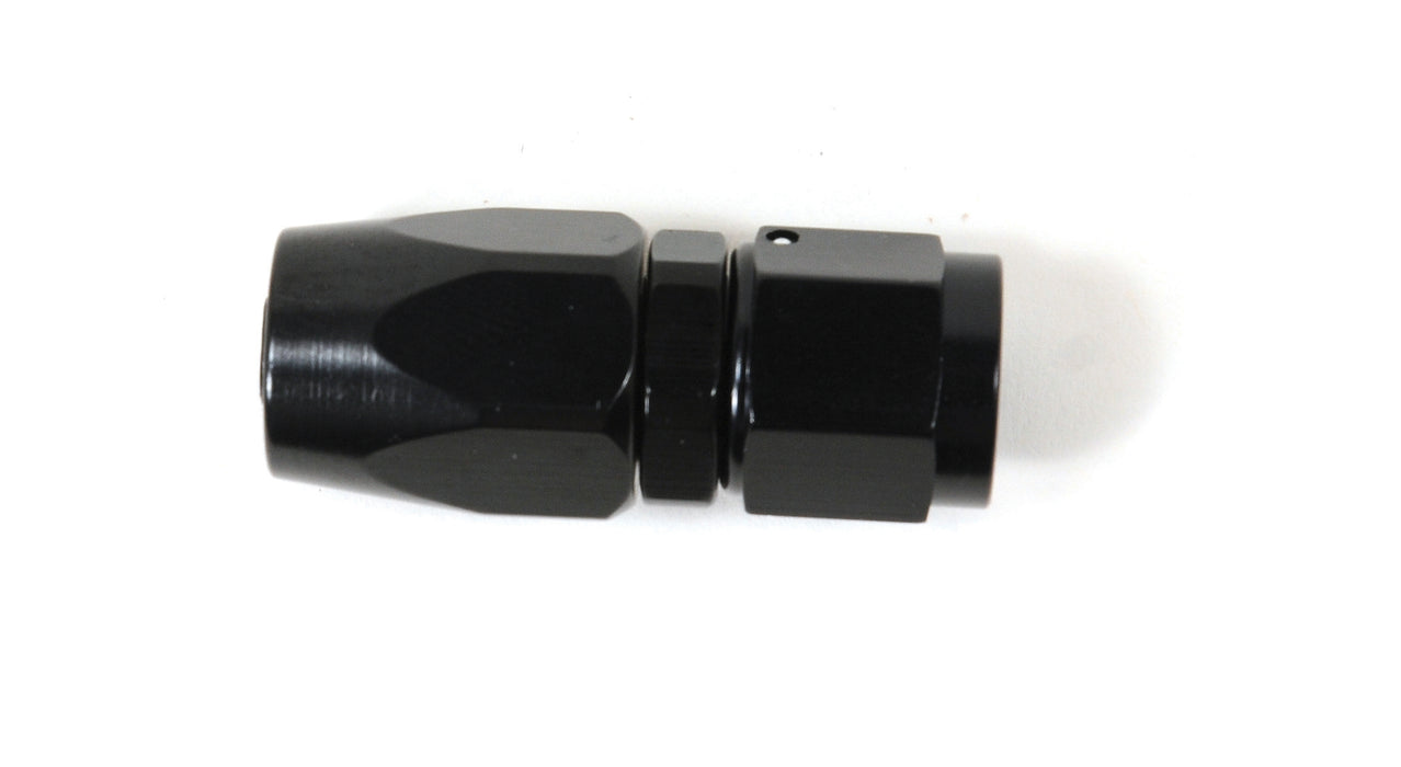 SpeedFx 510600BK Full Swivel; -6AN; Straight; Anodized; Black; Aluminum; Single - Truck Part Superstore
