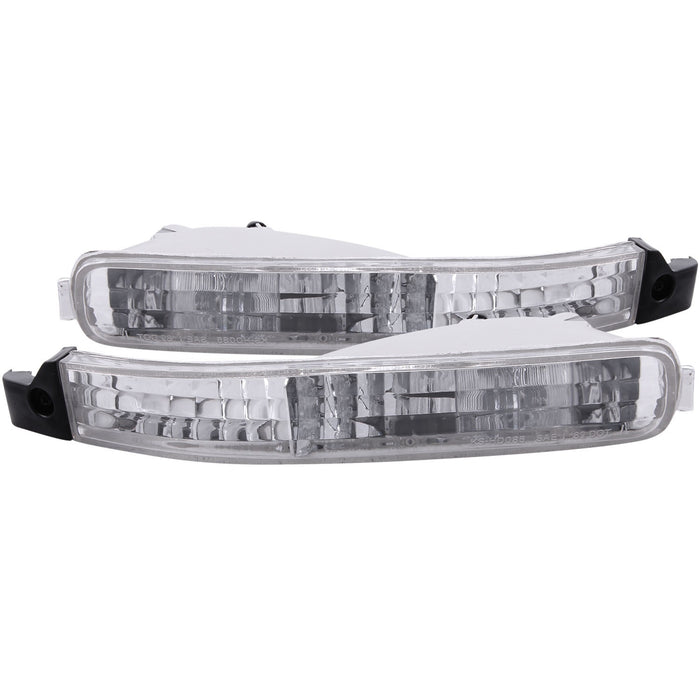 Anzo USA 511007 Euro Parking Lights; Clear Lens; Chrome Housing; Pair; - Truck Part Superstore