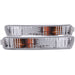 Anzo USA 511008 Euro Parking Lights; Clear Lens; Chrome Housing; Pair; - Truck Part Superstore