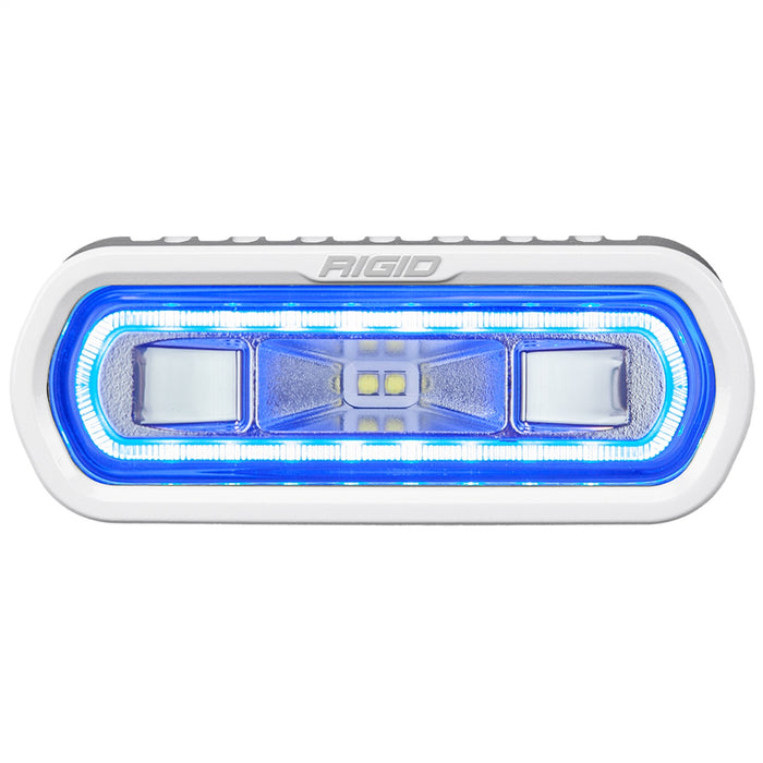 Rigid Industries 51101 SR-L Series Marine Spreader Pod 2 Wire Surface Mount White With Blue Halo RIGID Industries - Truck Part Superstore