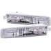 Anzo USA 511012 Euro Parking Lights; Clear Lens; Chrome Housing; Pair; - Truck Part Superstore