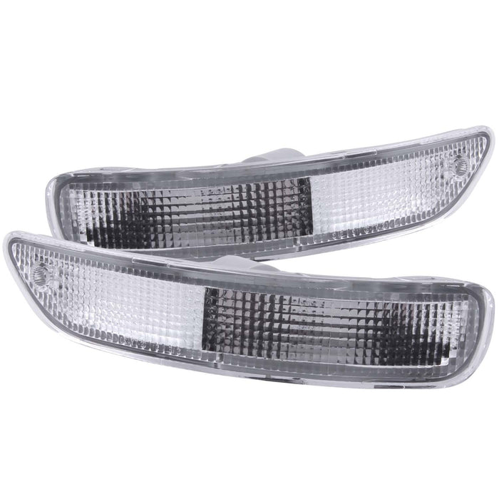 Anzo USA 511017 Euro Parking Lights; Clear Lens; Chrome Housing; Pair; - Truck Part Superstore