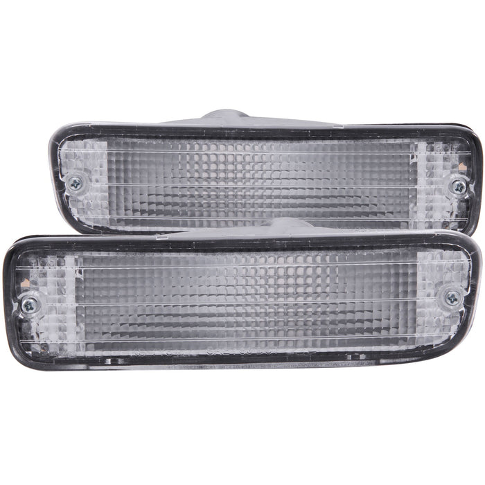 Anzo USA 511018 Euro Parking Lights; Clear Lens; Chrome Housing; Pair; - Truck Part Superstore