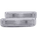ANZO USA 511026 Side Marker Light Assembly; Clear Lens; Pair; Chrome; - Truck Part Superstore