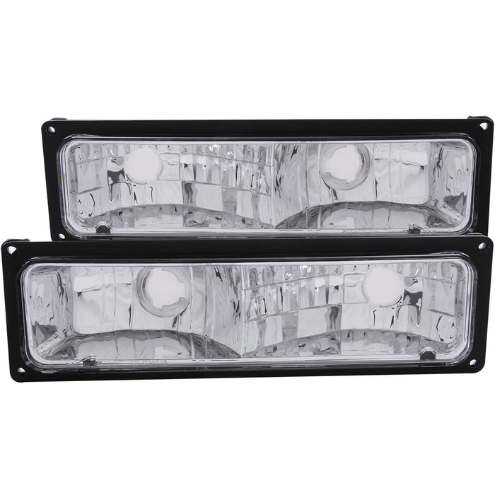 Anzo USA 511033 Parking Light Assembly; Euro; Black Housing; Pair; - Truck Part Superstore