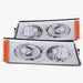 Anzo USA 511035 Parking Light Assembly; Euro; Clear Lens; Chrome Housing; Pair; - Truck Part Superstore