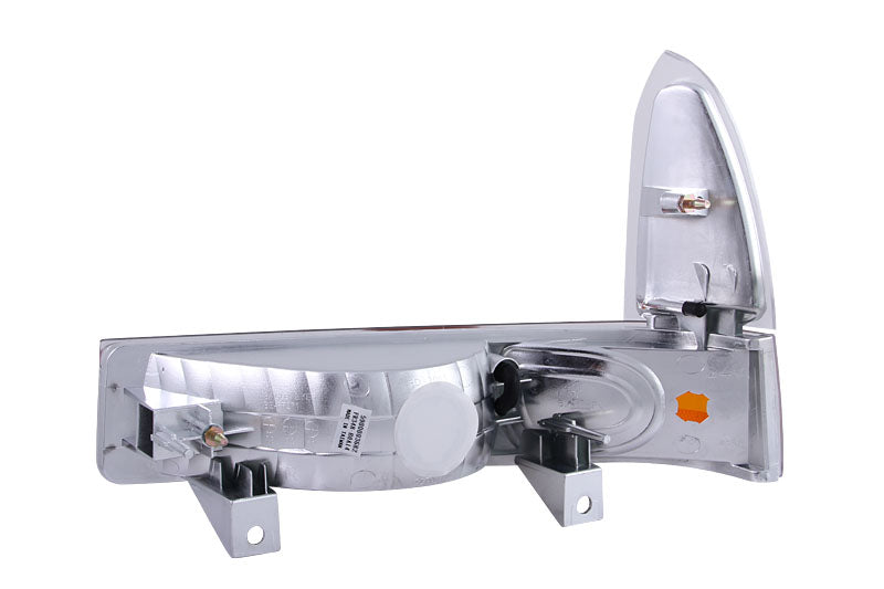 Anzo USA 511039 Parking Light Assembly; Euro; Clear Lens; Chrome Housing; Amber Reflector; Pair; - Truck Part Superstore