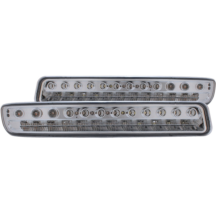 Anzo USA 511052 Parking Light Assembly; LED; Clear Lens; Chrome Housing; Pair; - Truck Part Superstore