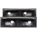 Anzo USA 511053 Parking Light Assembly; Euro; Clear Lens; Black Housing; Pair; - Truck Part Superstore