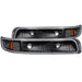Anzo USA 511065 Parking Light Assembly; Euro; Clear Lens; Black Housing; Amber Reflector; Pair; - Truck Part Superstore