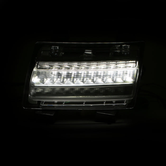 Anzo USA 511082 Side Marker Light Assembly; LED; Chrome Clear; w/Sequential Signal; Pair; - Truck Part Superstore