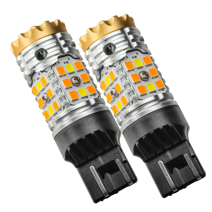 Oracle Lighting 5111-023 7443-CK LED Switchback High Output Can-Bus LED Bulbs, Amber/White - Truck Part Superstore