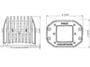 Rigid Industries 502323 Driving Surface Mount Amber Pair D-Series Pro RIGID Industries - Truck Part Superstore