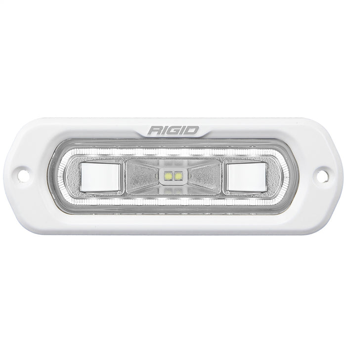 Rigid Industries 51200 SR-L Series Marine Spreader Pod 2 Wire Flush Mount White With White Halo RIGID Industries - Truck Part Superstore